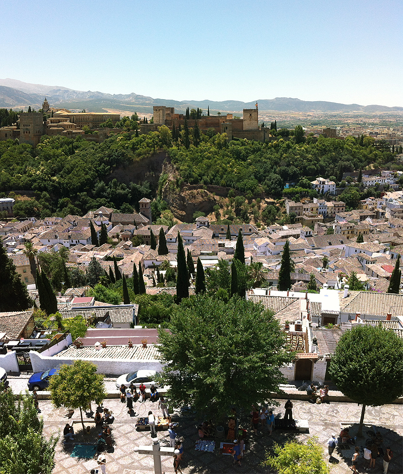 Vista de Granada desde el campanario de San Nicolás