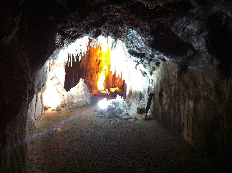 Interior de las minas de sal