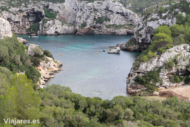 Cales Coves en la parte sur de Menorca