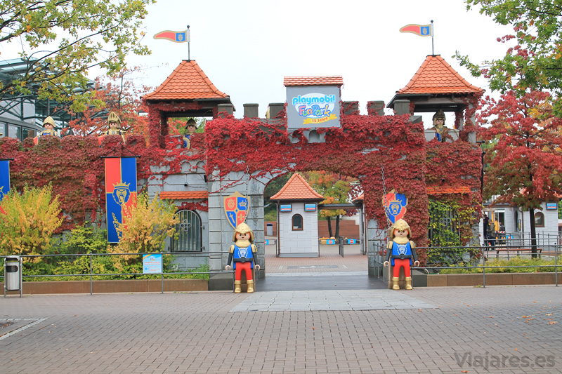 Entrada principal del Playmobil Fun Park de Alemania